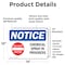 Signmission Chemical Spray In Progress Sign, Vinyl Decal, 14in W x 10in L, 2PK OS-2PACK-NS-D-1014-L-10567 - alternate 6